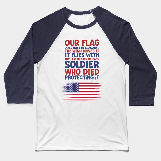 Our Flag Baseball T-Shirt by stadia-60-west